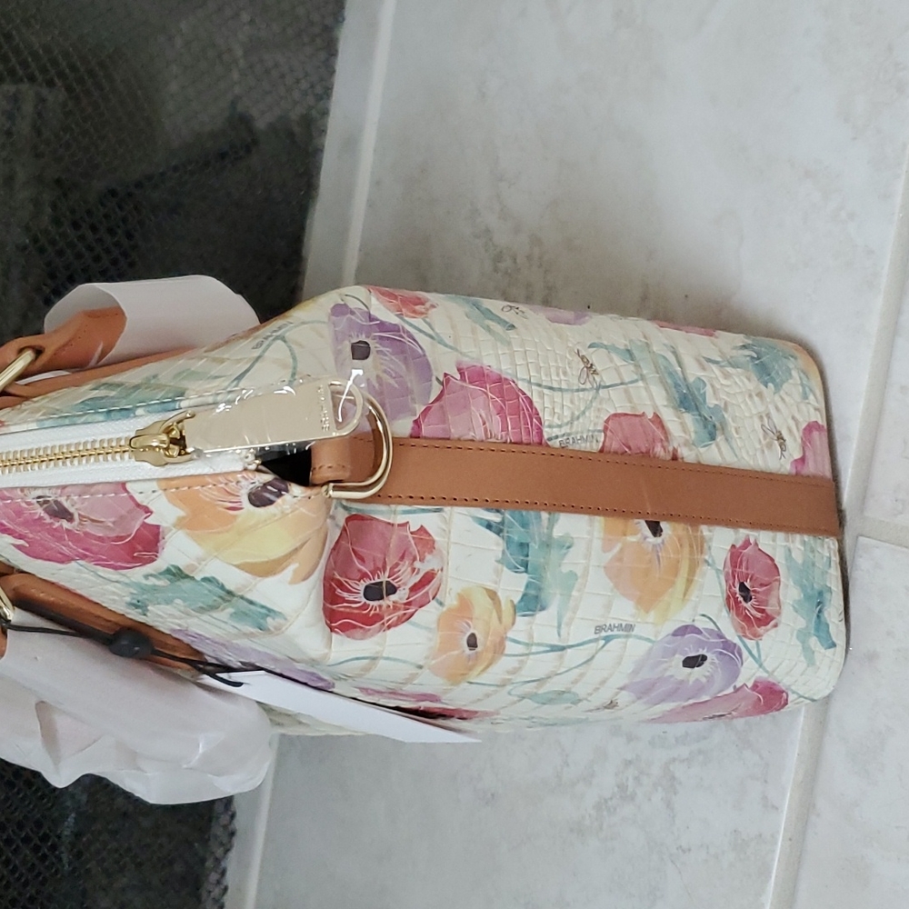 🥳🎈HOST PICK!🎈🥳  🌼 🌸 BRAHMIN Multi Papaver Large Duxbury Satchel 🌼 🌸 - Picture 9 of 14